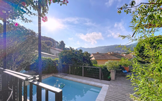 COLLIOURE – MAISON 125m2 – GARAGE 45m2 – PISCINE – VUE MONTA