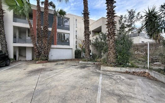 Perpignan,T2 avec vue dégagée face au Parc Mailol, 2 places