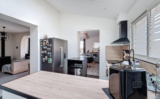 Maison avec local et garages à VILLELONGUE DELS MONTS