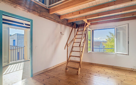 Maison athypique avec garage et jardin ( ELNE )